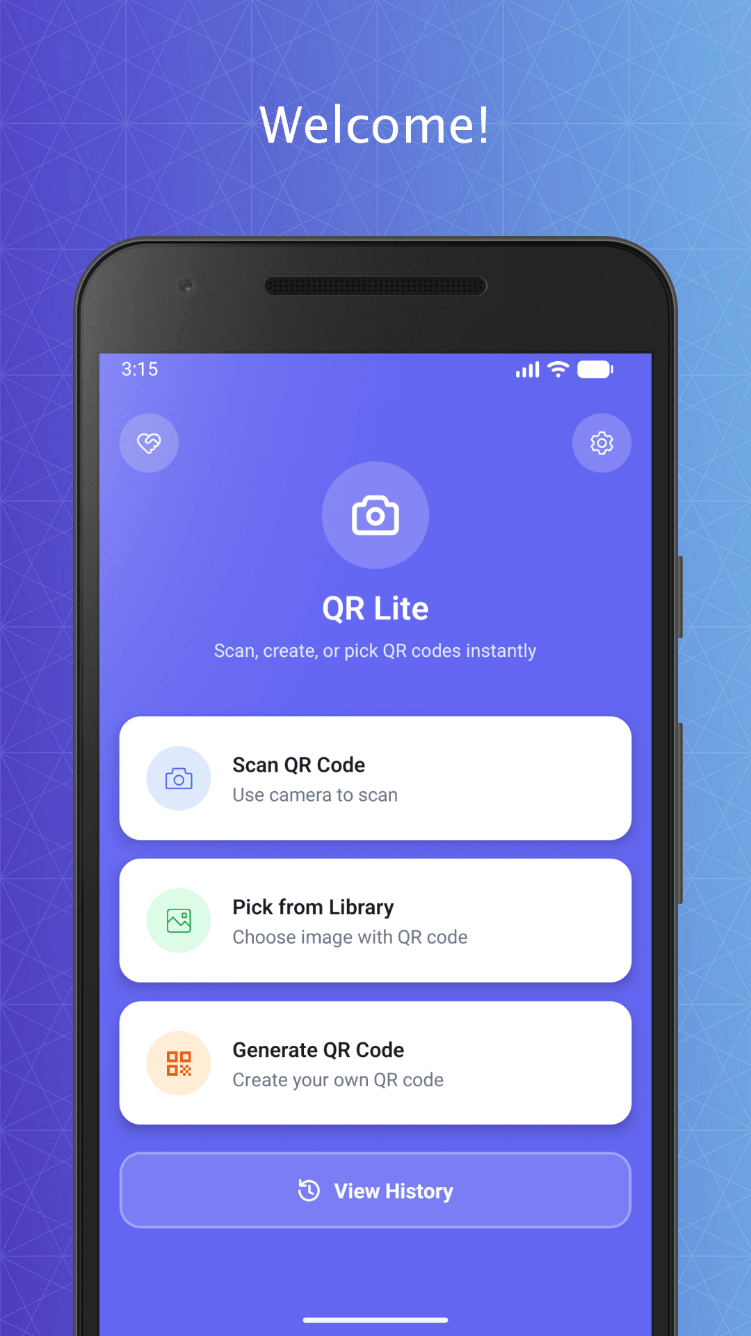 QR Lite screenshot 1